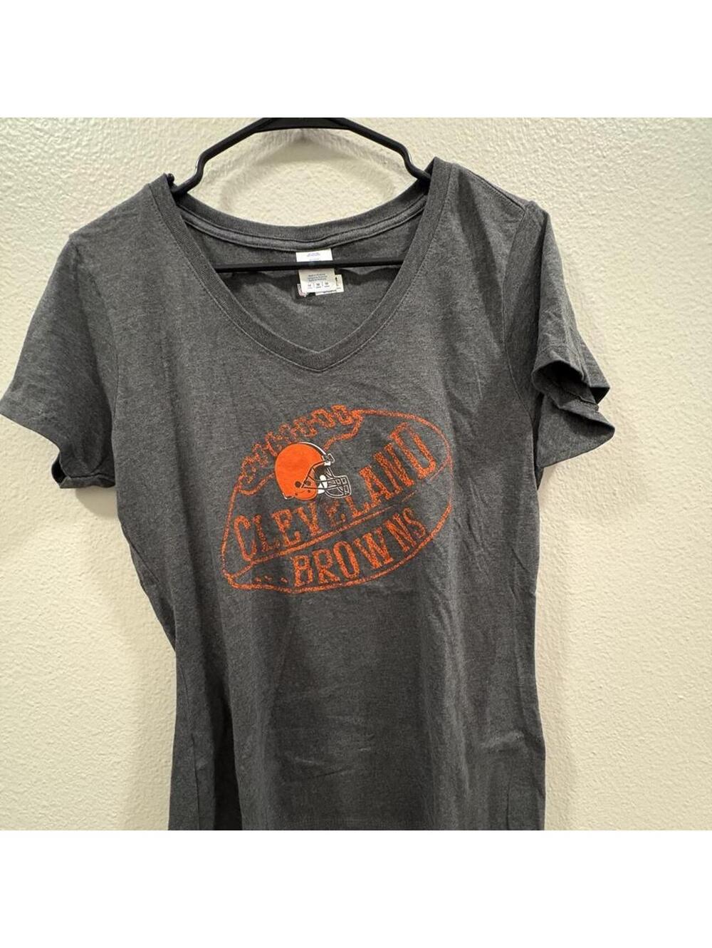 Nfl Women's Grey and Black Tshirt